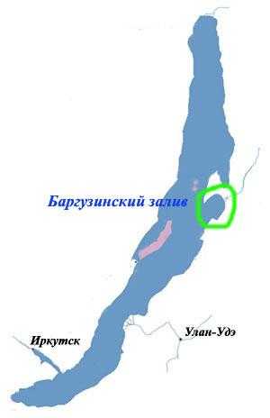 карта баргузинского залива