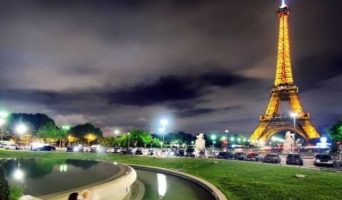 Ночью по Парижу из аэропорта Шарля-де-Голля