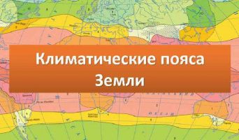 Климатические пояса Земли — краткие характеристики