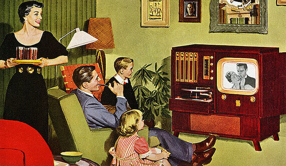 В 1960-е американцы смотрели телевизор всей семьей