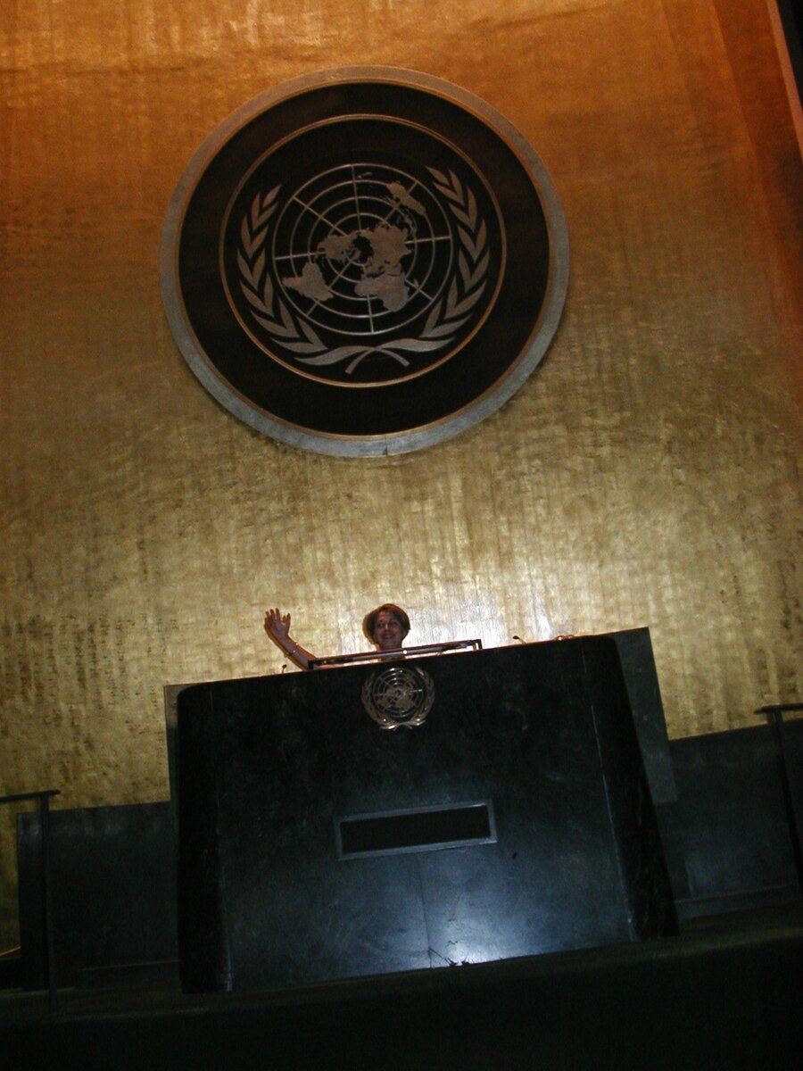 Лада на трибуне Генассамблеи ООН