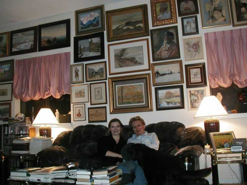 Лена со своей бывшей сослуживицей в ее бостонской квартире