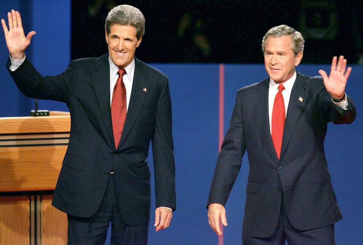 Керри и Буш на теледебатах