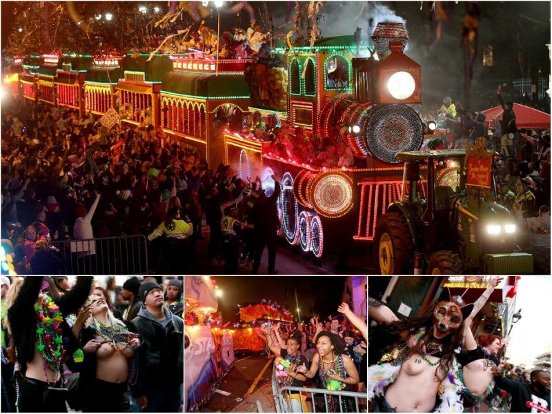 Парад “Mardi Gras” в Новом Орлеане