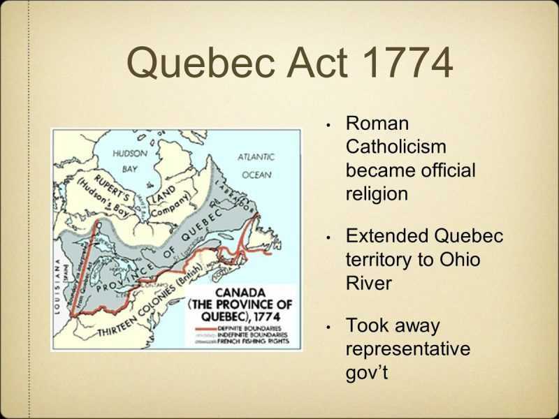 Закон о Квебеке (Quebec Act)