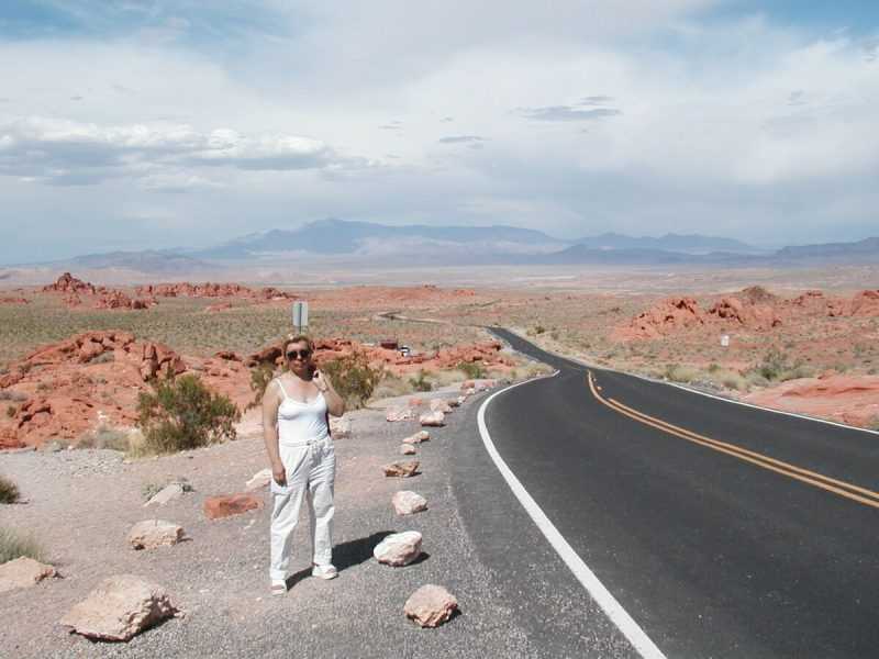 Дорога в красной пустыне
