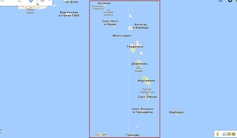 Острова в Карибском бассейне