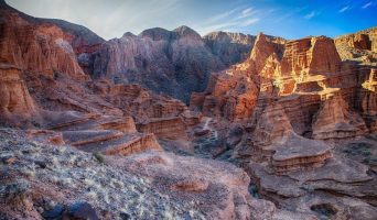 Каньоны Кок-Мойнок в Кыргызстане