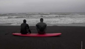 Черные пески Халактырского пляжа. Камчатка